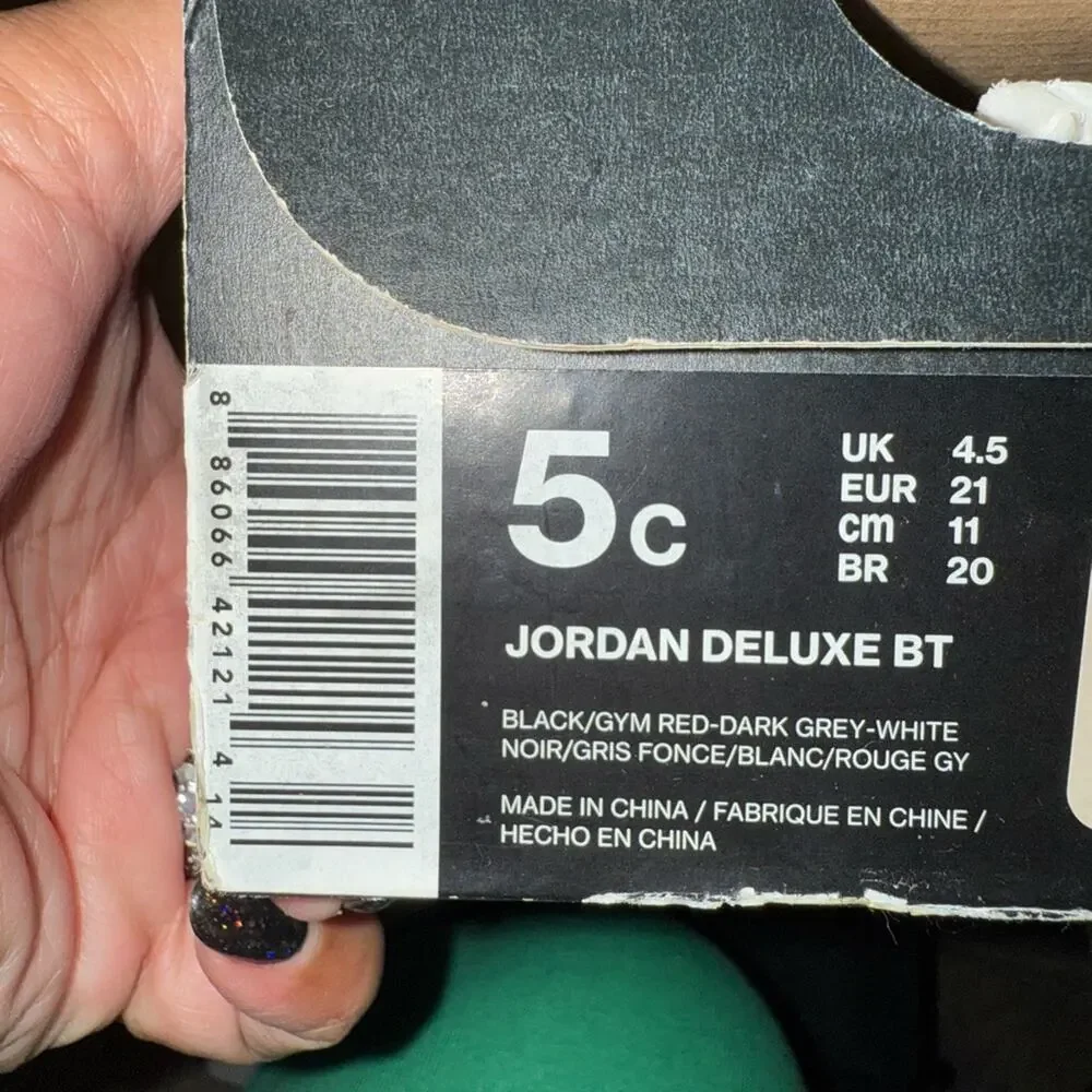 Nike Air Jordan deluxe Stylish Black Kids Sneakers
